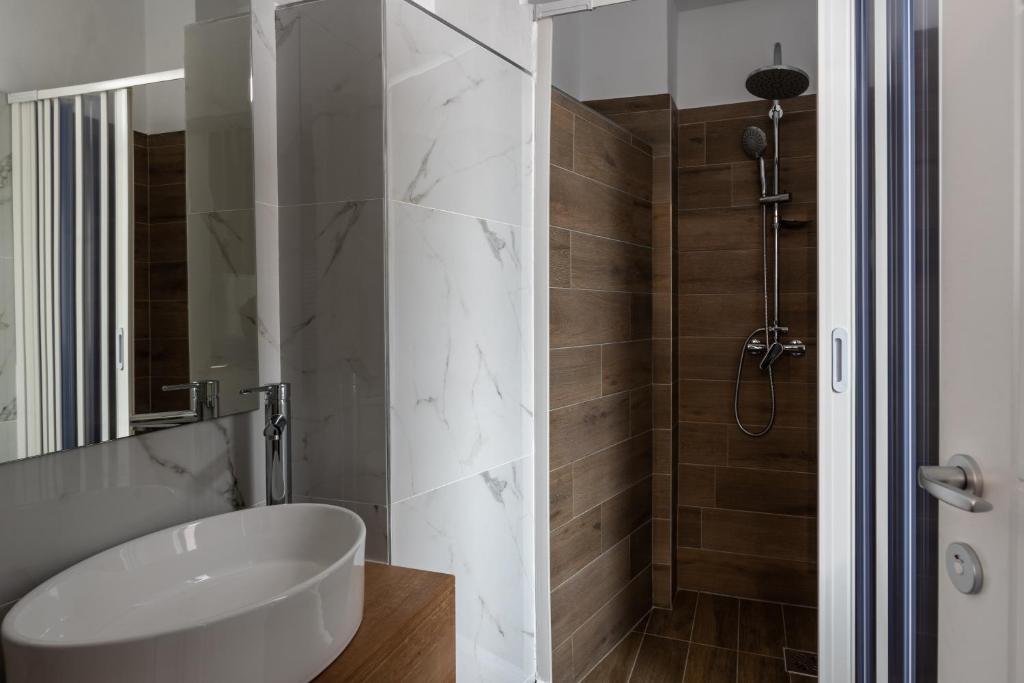 Koupelna v ubytování Hotel PASO