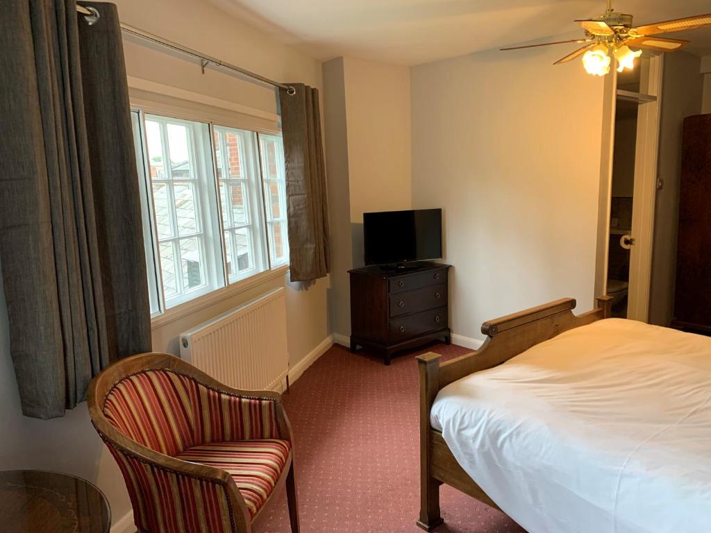TV a/nebo společenská místnost v ubytování Castle Hotel
