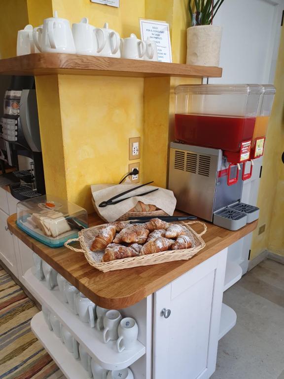 Kuchyň nebo kuchyňský kout v ubytování Hotel Nuova Graziosa