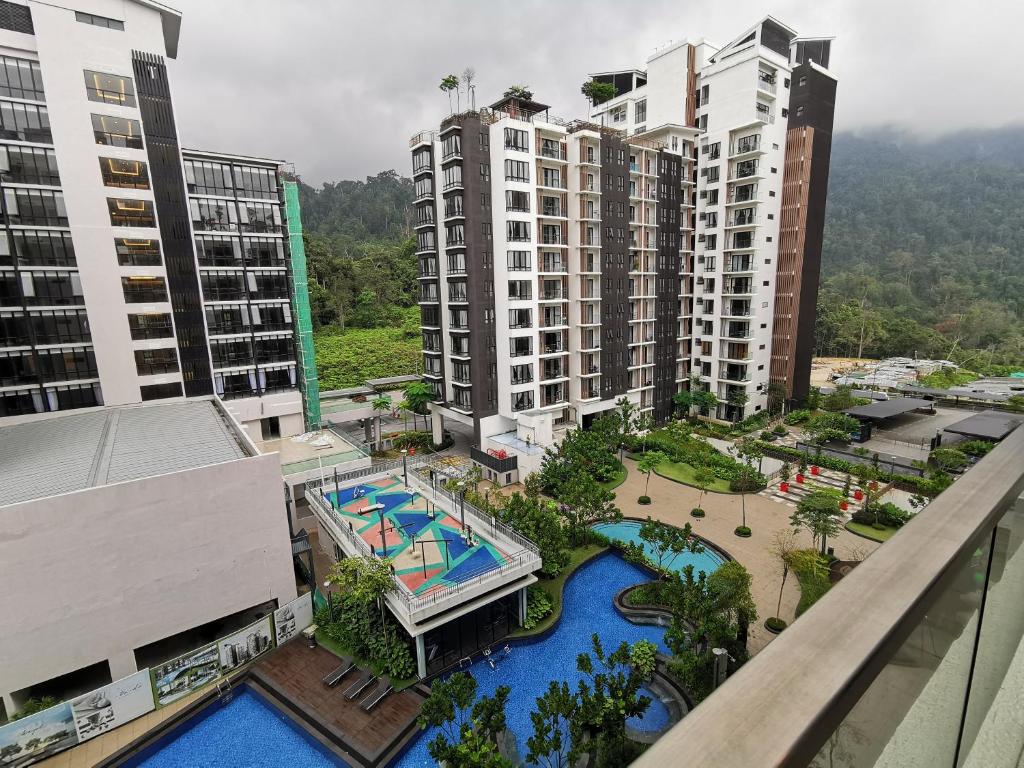 Bazén v ubytování Zen at Midhills Genting nebo v jeho okolí