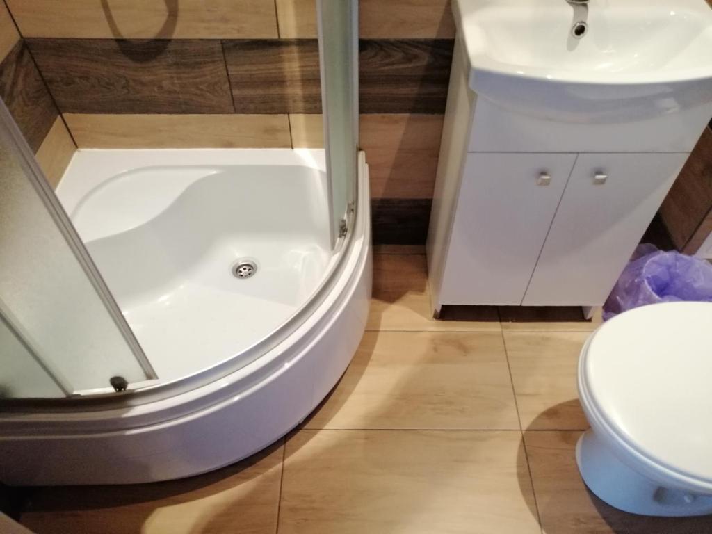 Ein Badezimmer in der Unterkunft Pokoje Gościnne Polo