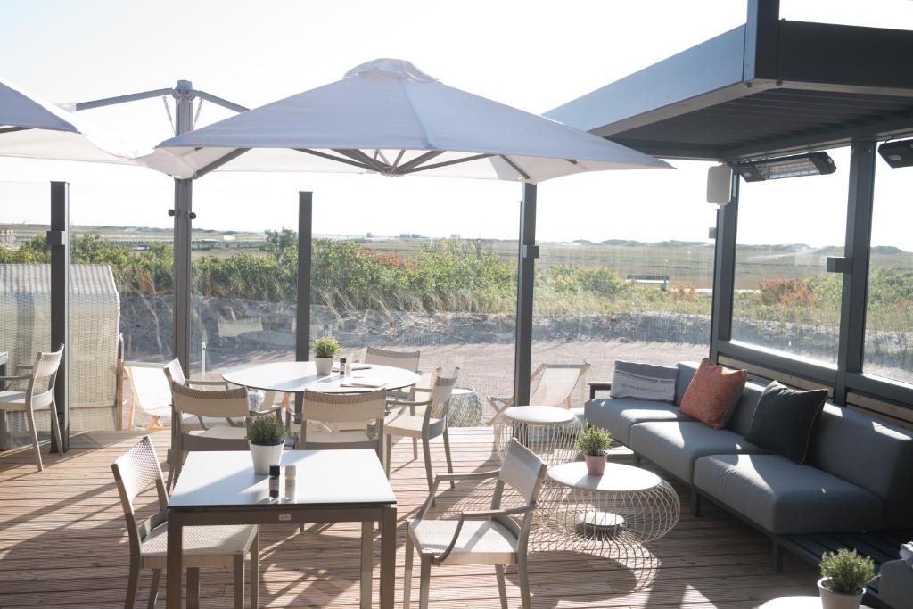 Balkón nebo terasa v ubytování Strandgut Resort