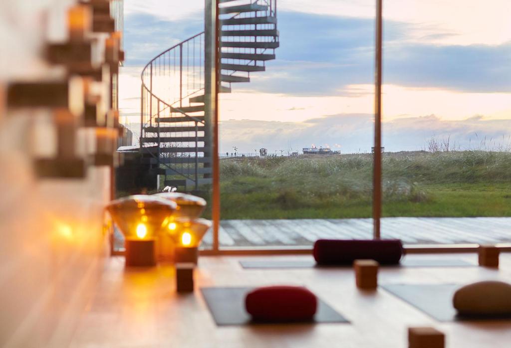 Balkón nebo terasa v ubytování Strandgut Resort