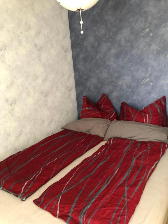 Postel nebo postele na pokoji v ubytování Mini-Ferien-Suite Hildesheim