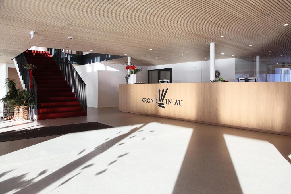 Lobby alebo recepcia v ubytovaní Hotel Krone in Au
