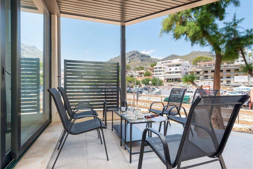 Nespecifikovaný výhled na hory nebo výhled na hory při pohledu z apartmánu
