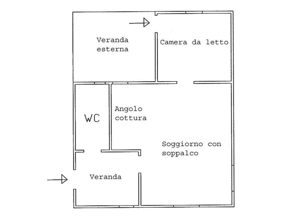 Plan piętra w obiekcie Deliziosa casetta con dehor e giardino immersa nel verde Ligure