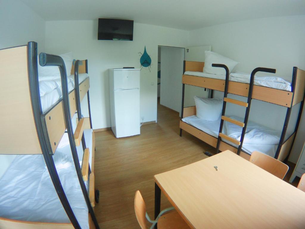 Postel nebo postele na pokoji v ubytování Hostel & Monteurzimmer bei Hansezimmer