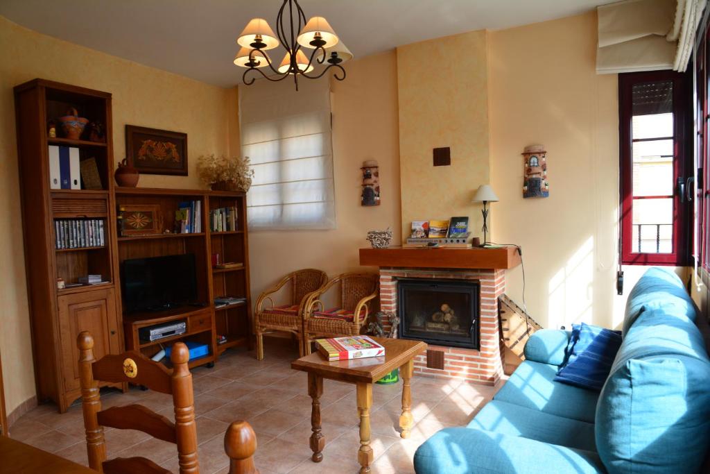 A seating area at Casa Rural La Morena