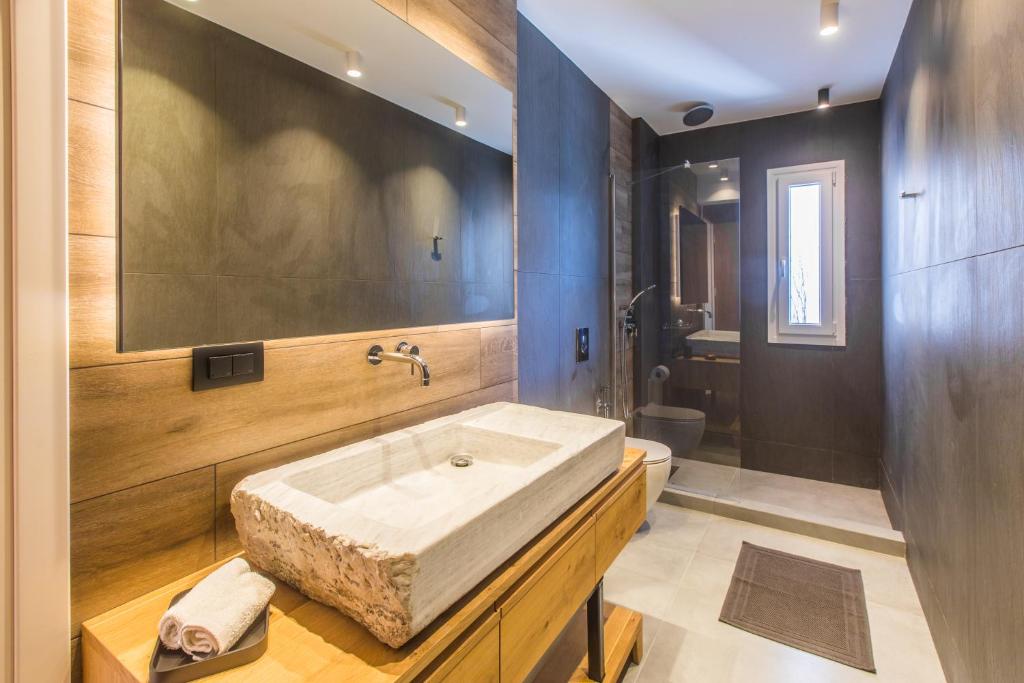 Koupelna v ubytování SeaCode Villas