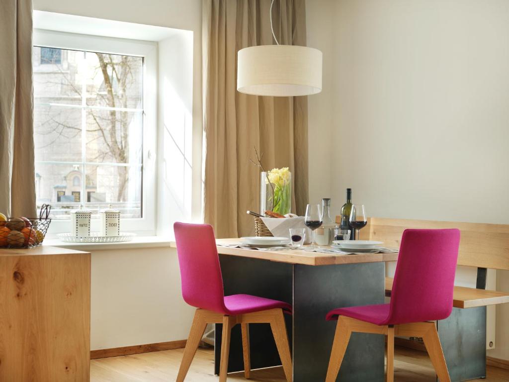 Nápoje v ubytování Riedz Apartments Innsbruck- Zentrales Apartmenthaus mit grüner Oase