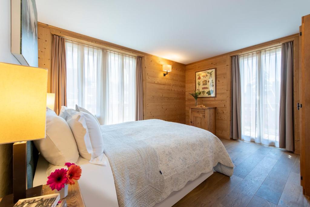 Postel nebo postele na pokoji v ubytování Chalet Balthazar