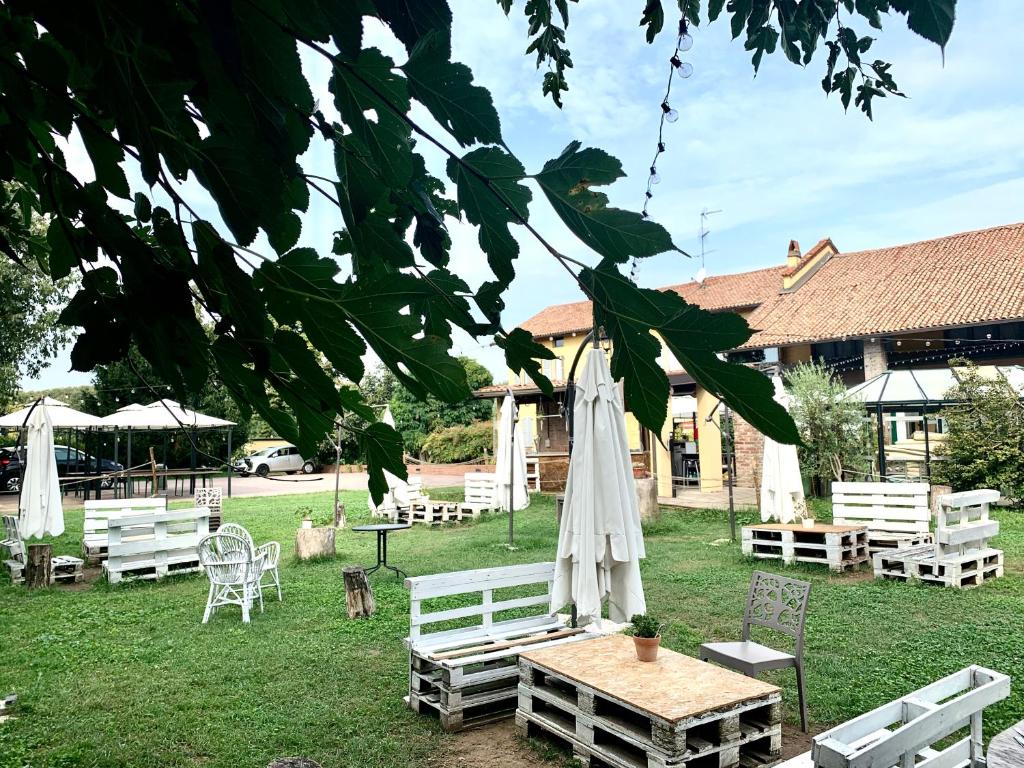 Zahrada ubytování Cascina Bellaria