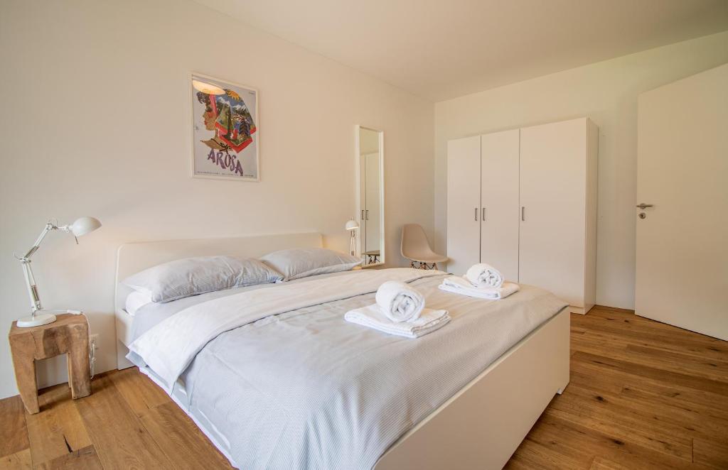 Postel nebo postele na pokoji v ubytování PlantA rosa by Arosa Holiday