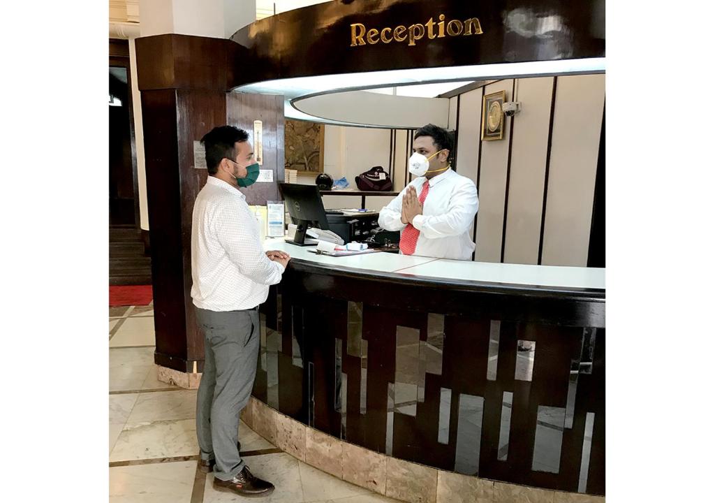Vstupní hala nebo recepce v ubytování West End Hotel Opp Bombay Hospital