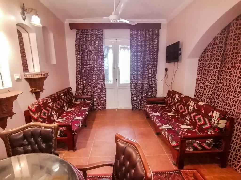 Posezení v ubytování Ali Baba Hotel