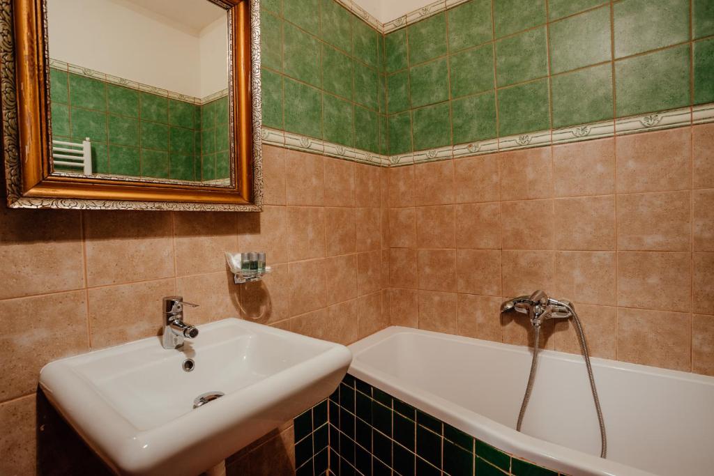 Koupelna v ubytování Hotel Barcadam