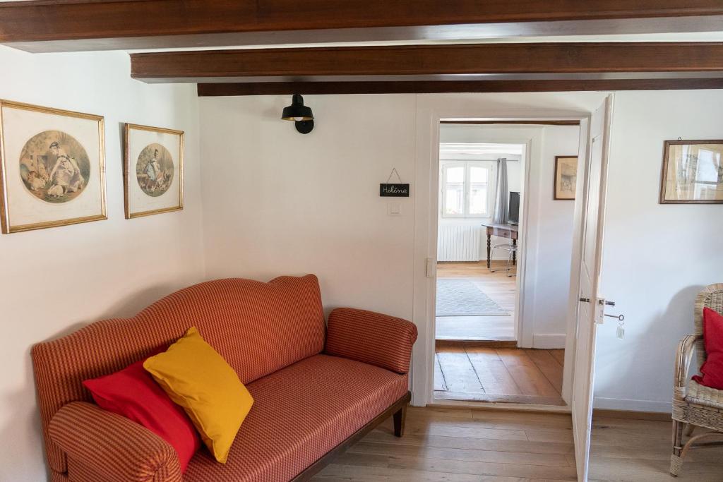 Posezení v ubytování Chambres d'hôtes de charme à la ferme Freysz