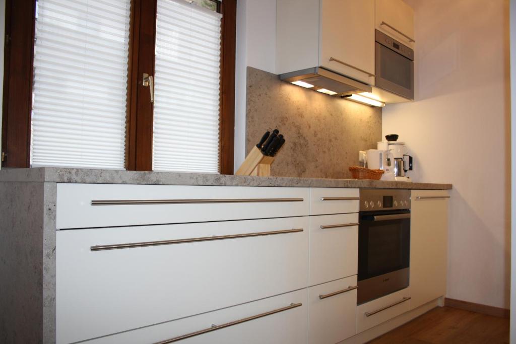 Kuchyň nebo kuchyňský kout v ubytování Haus Gassner