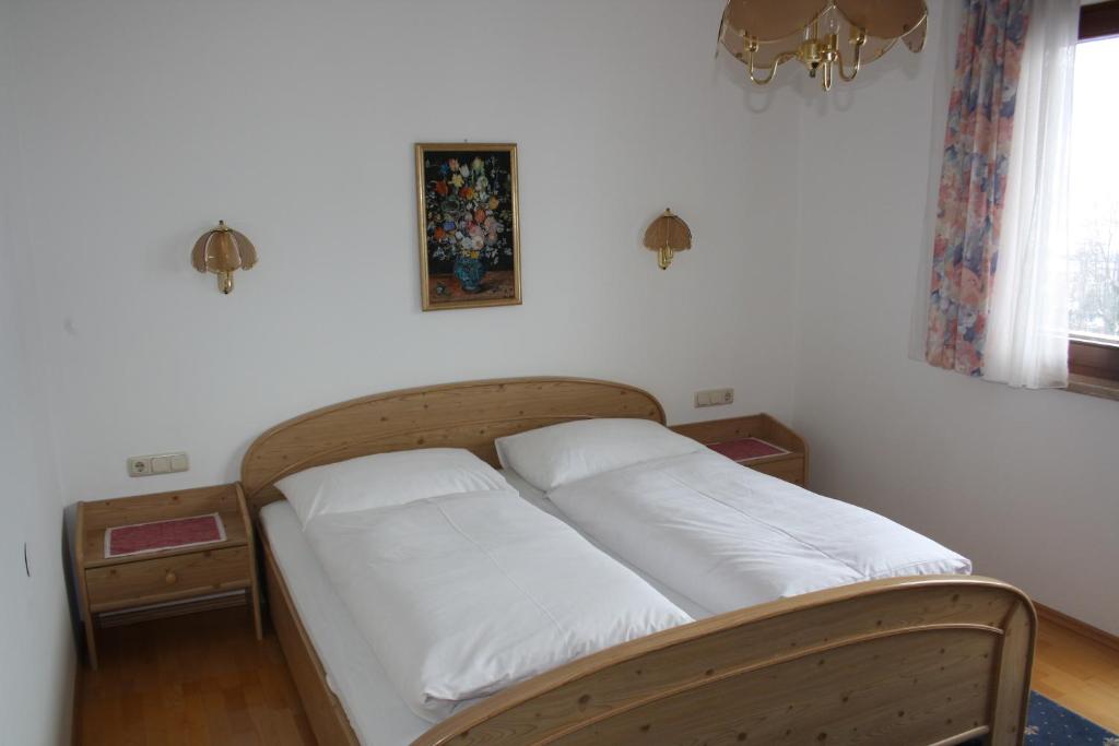 Postel nebo postele na pokoji v ubytování Haus Gassner
