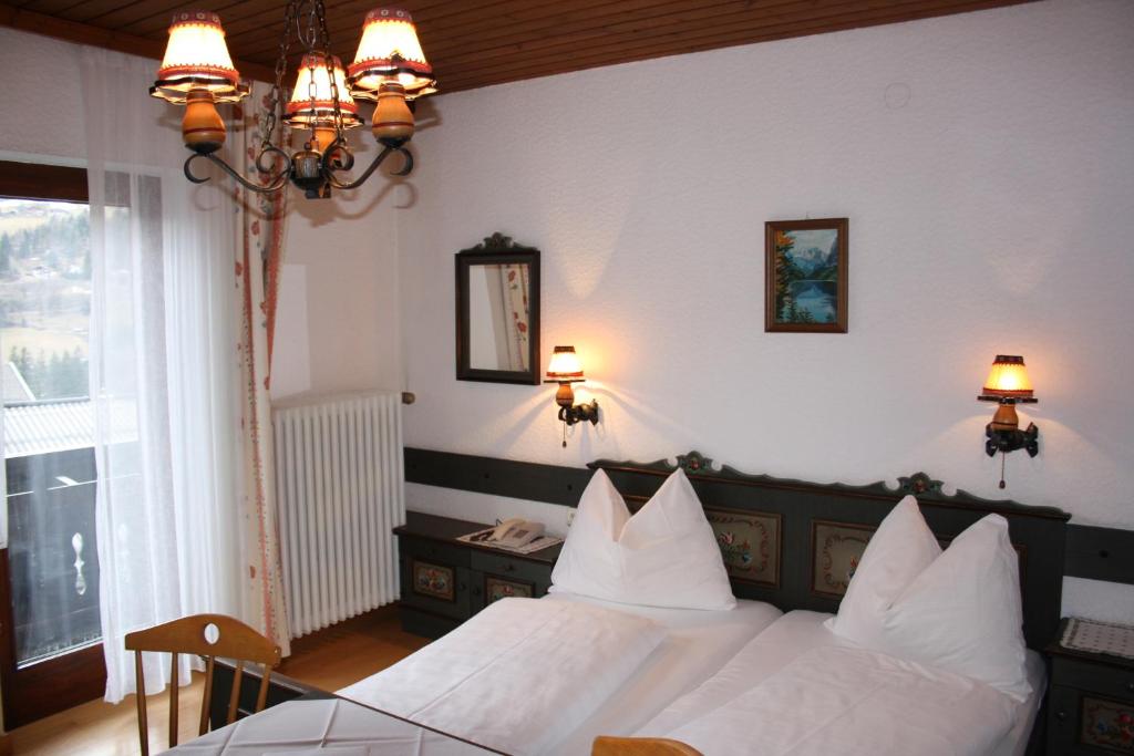 Postel nebo postele na pokoji v ubytování Haus Gassner