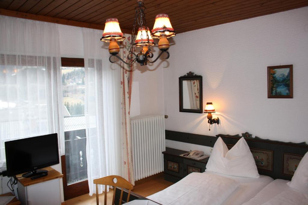 Postel nebo postele na pokoji v ubytování Haus Gassner