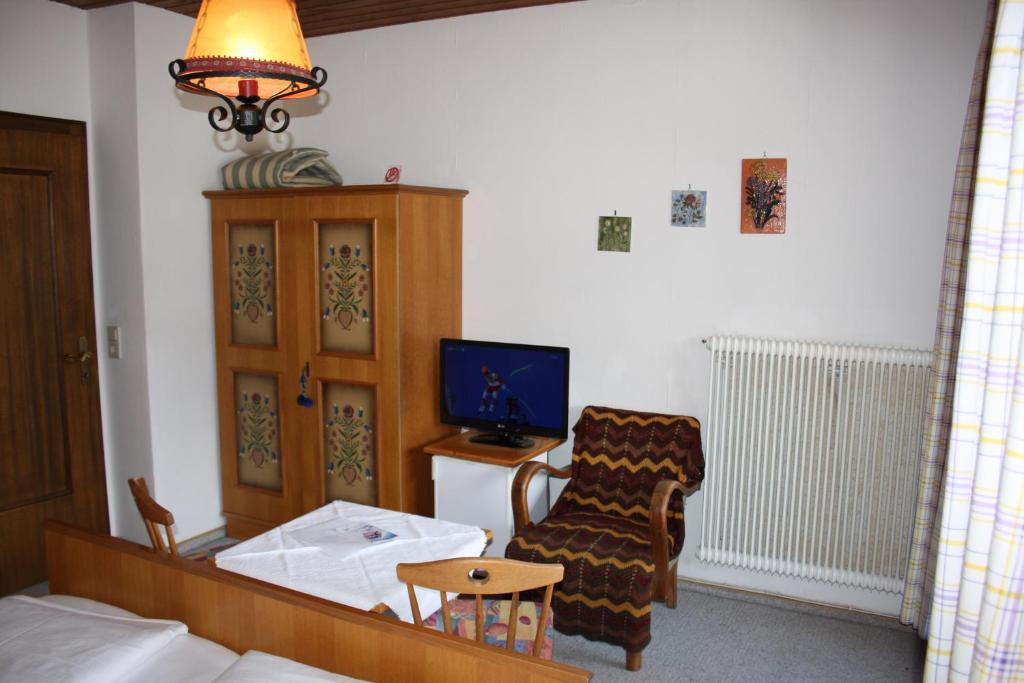 TV a/nebo společenská místnost v ubytování Haus Gassner
