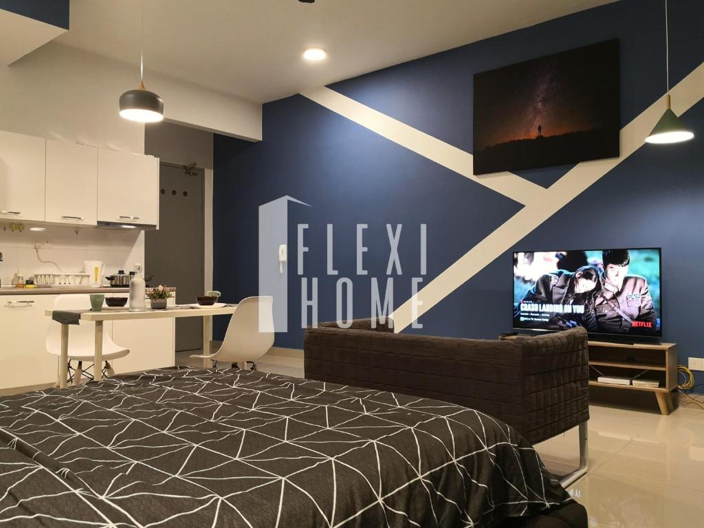 Colour-Theme Designed, Private Studio Home, Cybersquare 27B Cyberjaya, Flexihome-MY - 