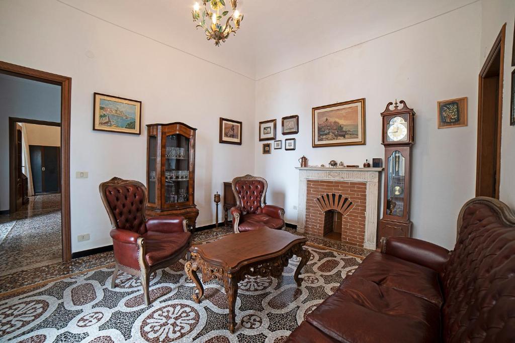 A seating area at La Perpetua