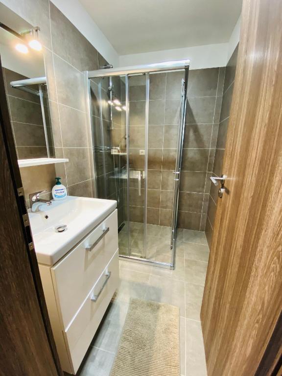 Koupelna v ubytování Apartmán Sofia