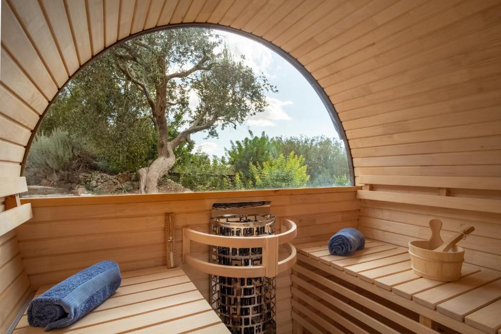 Balkón nebo terasa v ubytování "IL BOSCO" di POZZO VOLITO