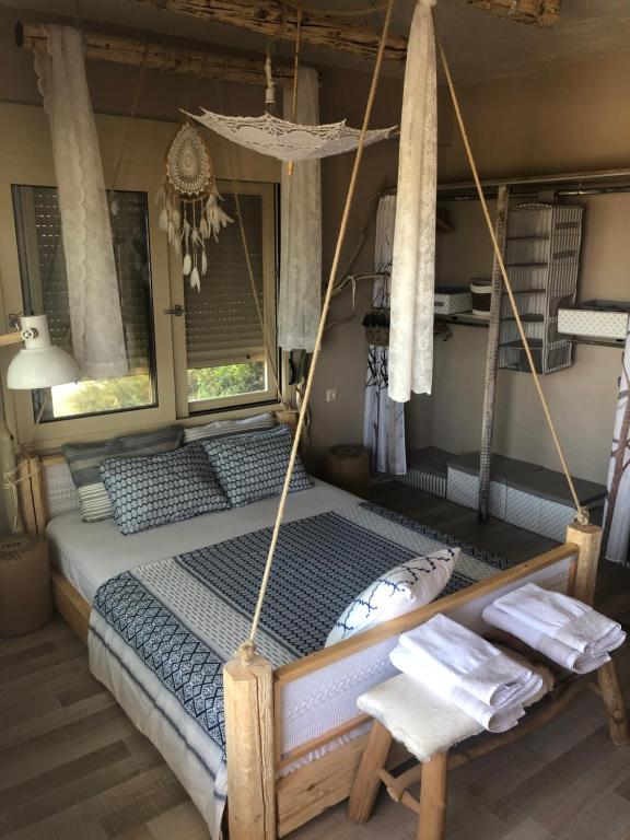 Postel nebo postele na pokoji v ubytování Istron Breeze Cocoon