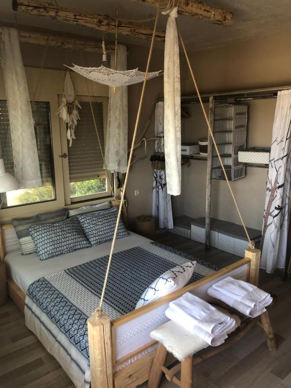 Postel nebo postele na pokoji v ubytování Istron Breeze Cocoon