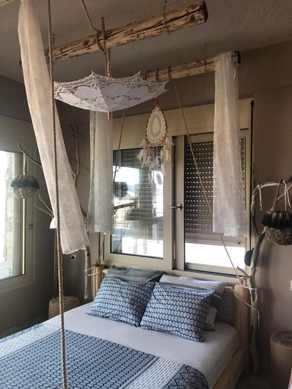 Postel nebo postele na pokoji v ubytování Istron Breeze Cocoon