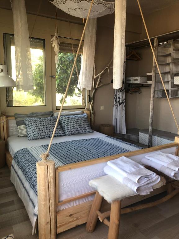 Postel nebo postele na pokoji v ubytování Istron Breeze Cocoon