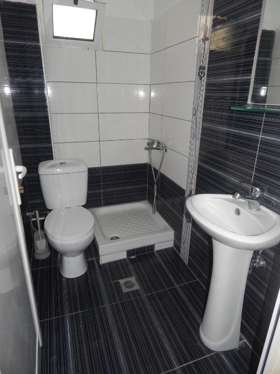 Koupelna v ubytování Filia Apartments