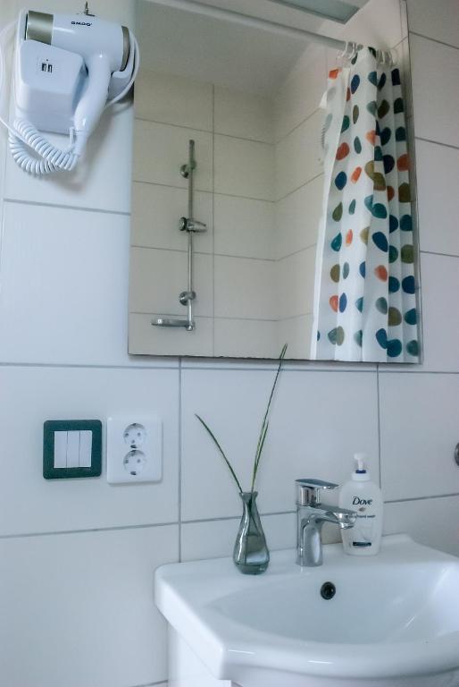 Koupelna v ubytování Nordanå Gård