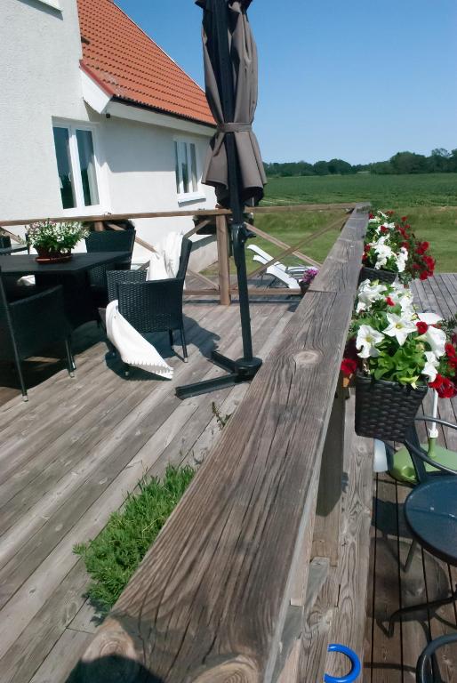 Balkón nebo terasa v ubytování Nordanå Gård