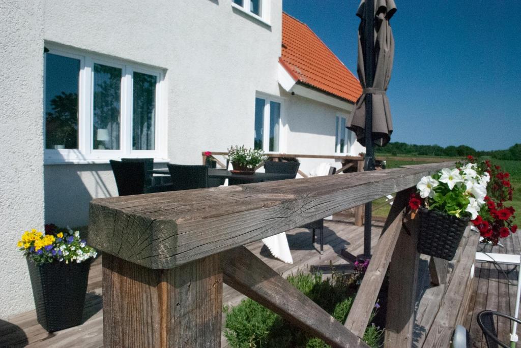 Balkón nebo terasa v ubytování Nordanå Gård
