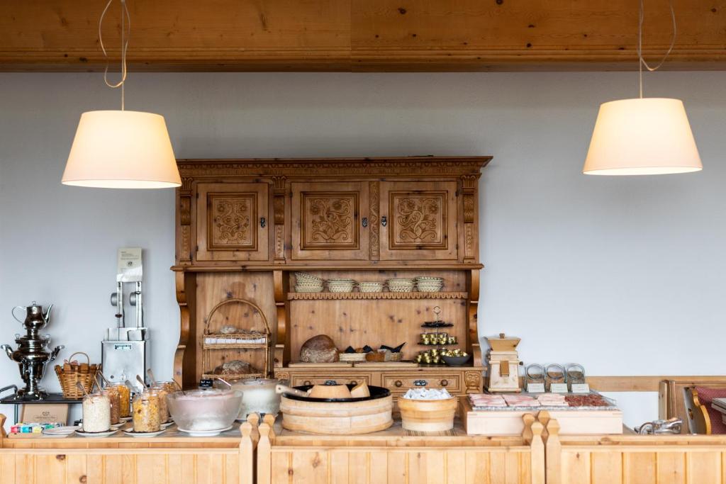 Kuchyň nebo kuchyňský kout v ubytování Meisser Lodge