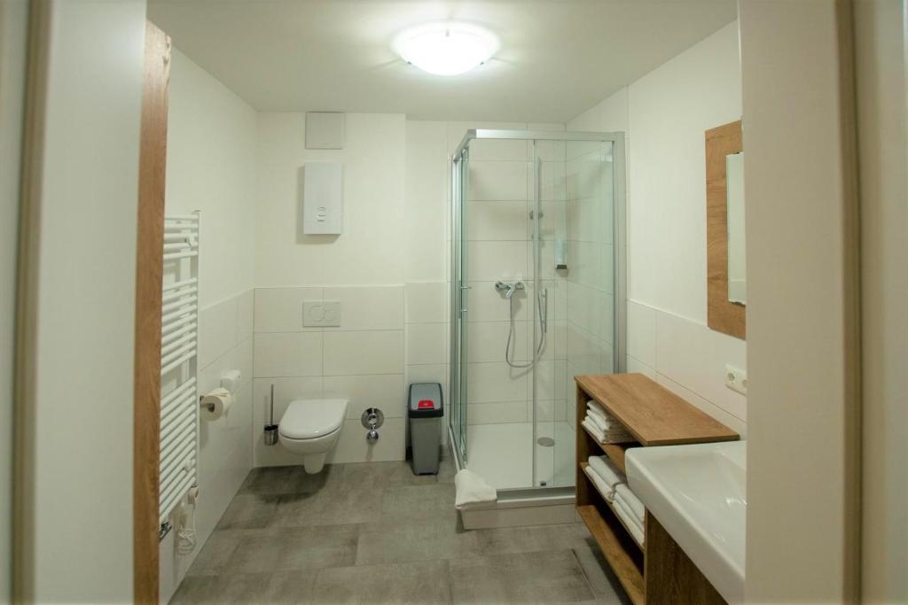 Koupelna v ubytování Villa Lilly - Luxus Appartements im Villenviertel