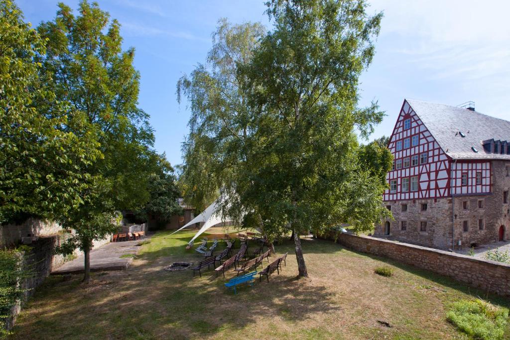 Zahrada ubytování Schloss Beichlingen