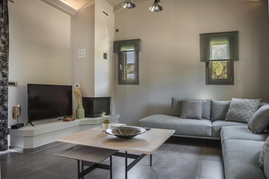 Posezení v ubytování Alekos Beach Houses-Elia Villas
