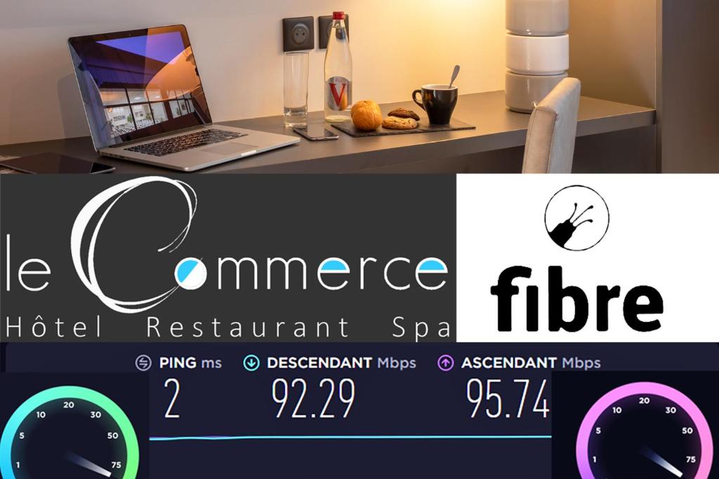 Certifikát, hodnocení, plakát nebo jiný dokument vystavený v ubytování Hotel Du Commerce Spa