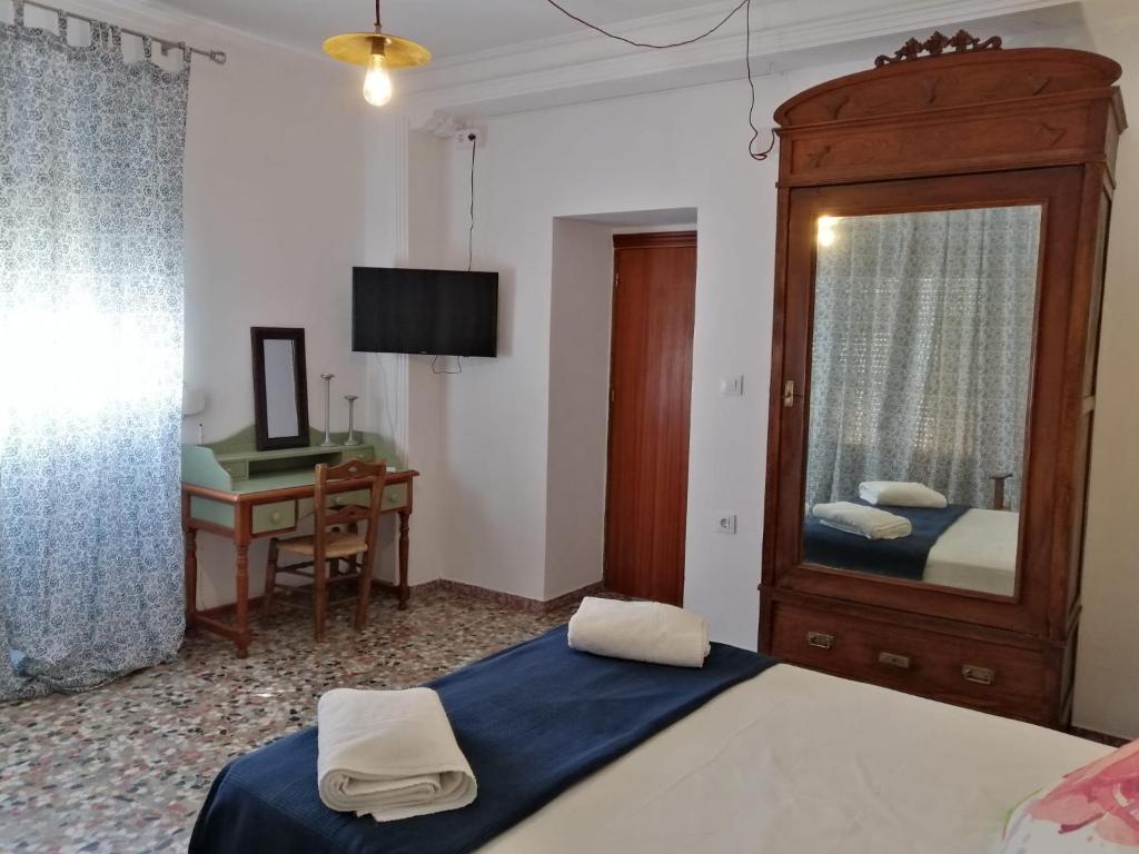 Posteľ alebo postele v izbe v ubytovaní Casa Algarabía