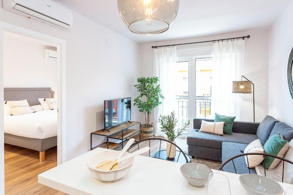 Posteľ alebo postele v izbe v ubytovaní Genteel Home Santa Marta
