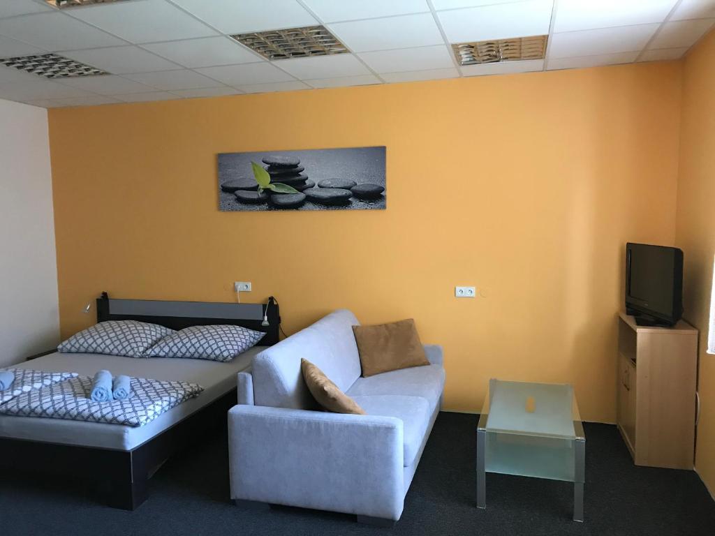 Postel nebo postele na pokoji v ubytování Apartment Corriger