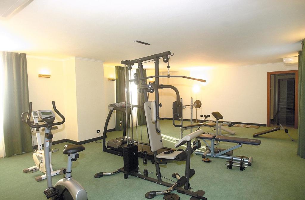 Fitness centrum a/nebo fitness zařízení v ubytování Hotel Principe
