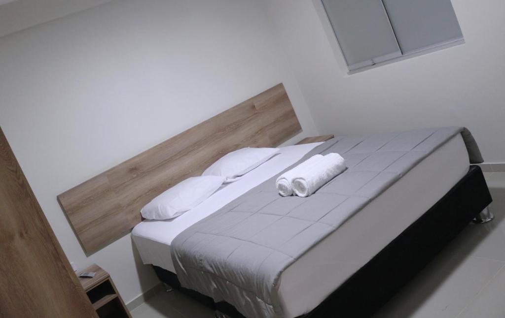Postel nebo postele na pokoji v ubytování Hotel Kusnaya