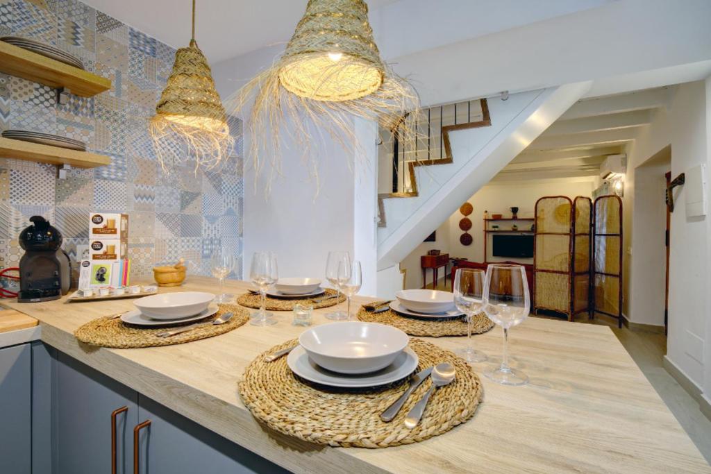 Kuchyň nebo kuchyňský kout v ubytování Casita Bonita Old Town Marbella